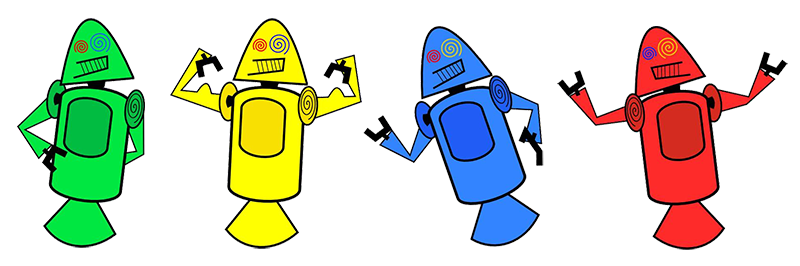 Primeiros mascotes do android